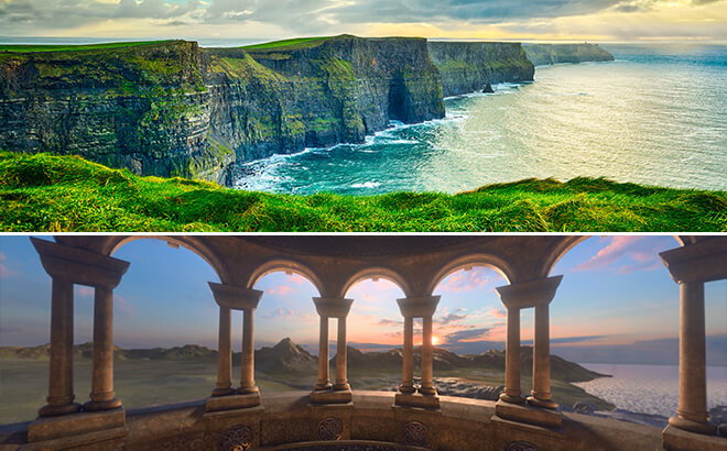 Cliffs of Moher in Ireland vs. Battle For Eire