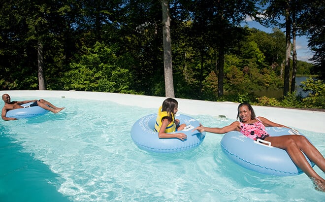Lazy river attraction at Water Country USA