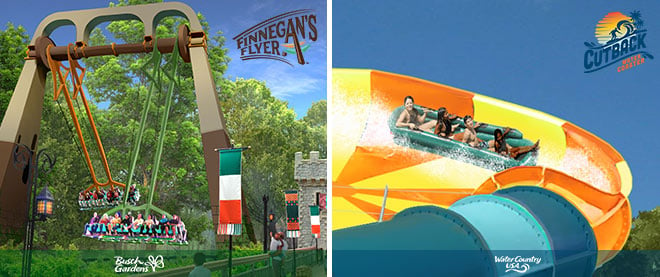 New thrill rides are coming to Busch Gardens Williamsburg & Water Country USA