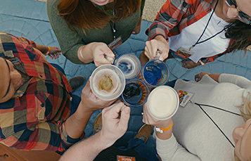 Prost - Guest celebrating Oktoberfest at Busch Gardens Bier Fest