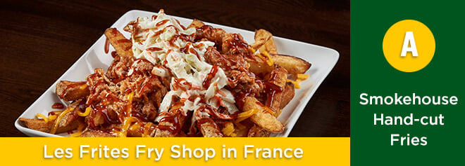 Smokehouse BBQ fresh-cut fries from Les Frites Fry Shop at Busch Gardens