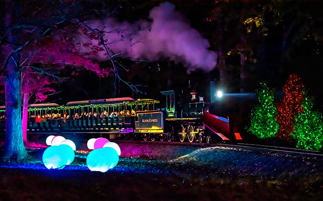 Christmas Town Express during Christmas Town at Busch Gardens Williamsburg