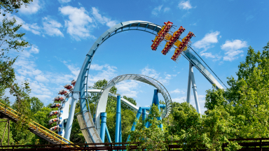 Spring at Busch Gardens Williamsburg with Alpengeist and Griffon.