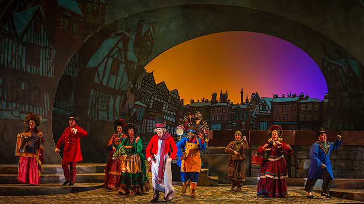 Scrooge No More! Christmas story at Busch Gardens winter event