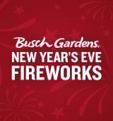 New Year's Eve Fireworks at Busch Gardens Williamsburg