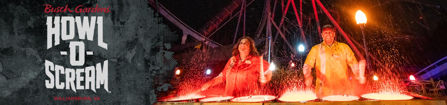 Performers drumming during the Zom-Beats show
