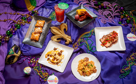 Variety of Mardi Gras Culinary Dishes