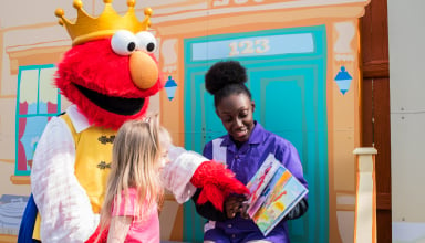 Story Time at Busch Gardens Williamsburg Sesame Street® Kids Weekends. 