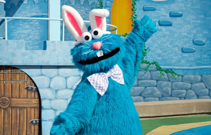 Sesame Street Kids Weekend Cookie Monster on Easter.