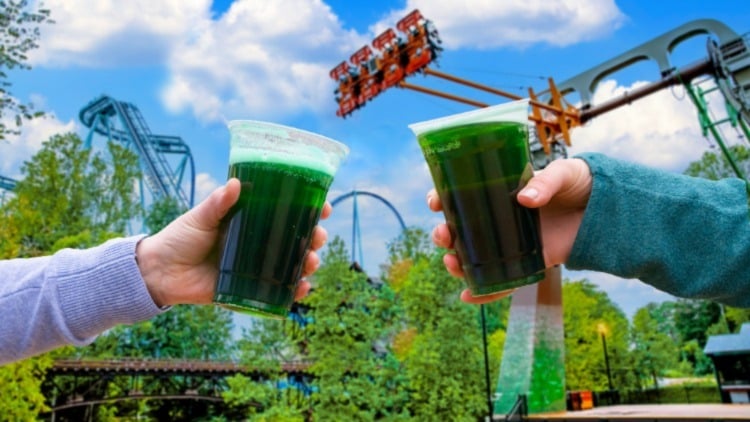 Busch Gardens St. Patrick's Day Celebration Green Beer