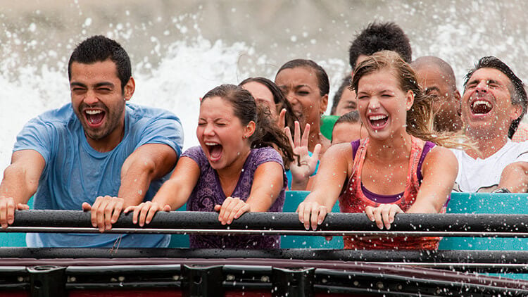 Cool off on our water rides like Escape from Pompeii