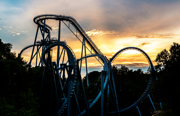 Roller coaster track