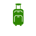 Suitcase icon - green