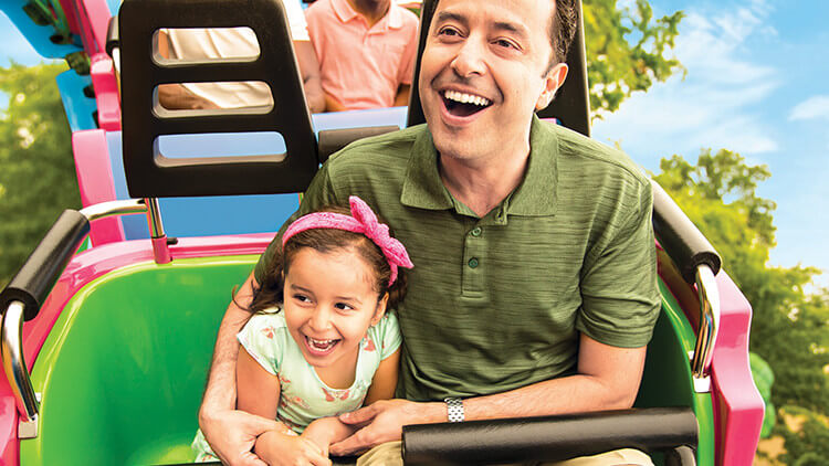 Ride our kid coaster in Sesame Street Forest of Fun