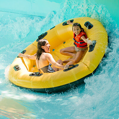 Under 42" must ride with supervising companion and life vest