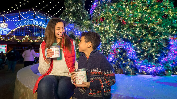Busch Gardens Williamsburg Christmas Town event is included with admission