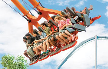 Extreme air-powered swing Finnegan's Flyer at Busch Gardens Williamsburg, new for 2019