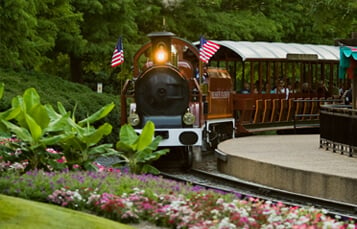 Busch Gardens Railway train ride around the park