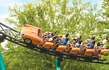 Verbolten indoor/outdoor launch coaster at Busch Gardens Williamsburg