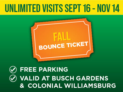 Busch Gardens Williamsburg Fall Bounce