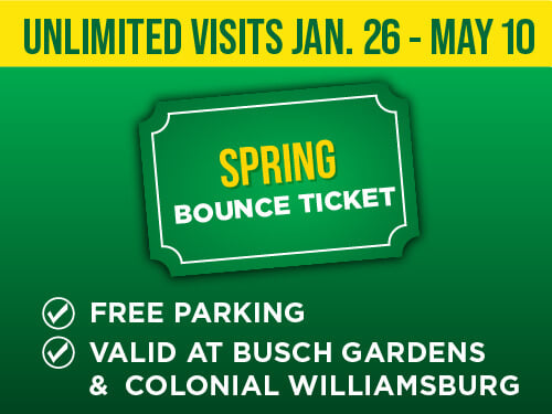 Busch Gardens Williamsburg Spring Bounce
